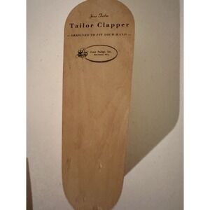 Vintage June Tailor Clapper 9" Wood Pressing Tool Fits Your Hand Made in USA